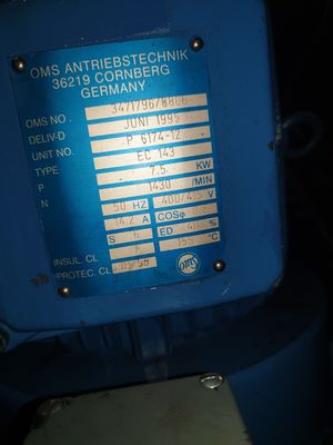 506 Escalator Modernization EC143 Machine Replacement Power 5.5-9.5 kW 200/380/400/415 Voltage 50/60 Hz