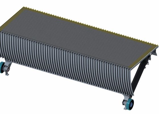 PU Tire Roller Escalator Step CNAS Outdoor Escalator Pallet