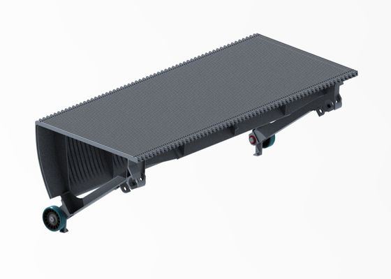 Waterproofing Protection Escalator Aluminum Step Type 800 Escalator Gray Pallet
