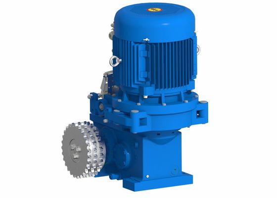 50Hz Escalator Drive Machine 18.5kw Worm Helical Gear IP54