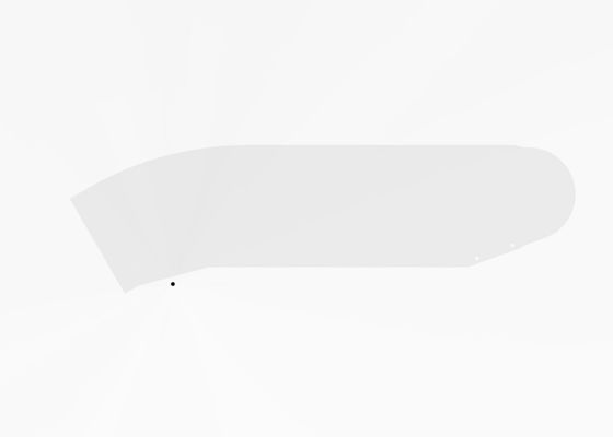 Painel de vidro da saia da escada rolante da balaustrada SUS304 da escada rolante da segurança T 10mm